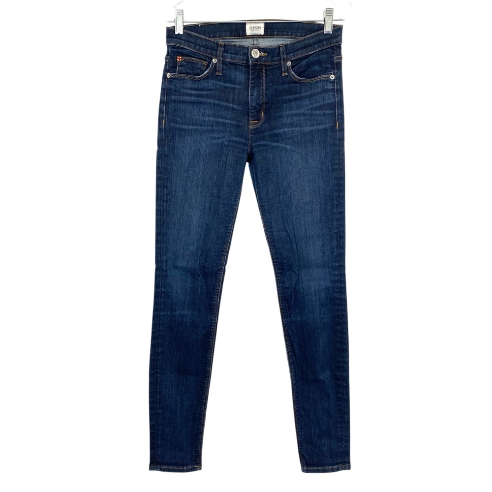 Hudson Mid Rise Skinny Jeans Dark Wash Size 28